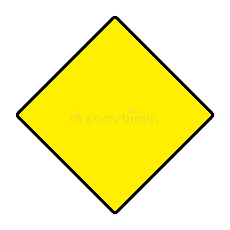 Custom Reflective Forma de losango sinal de trânsito para a