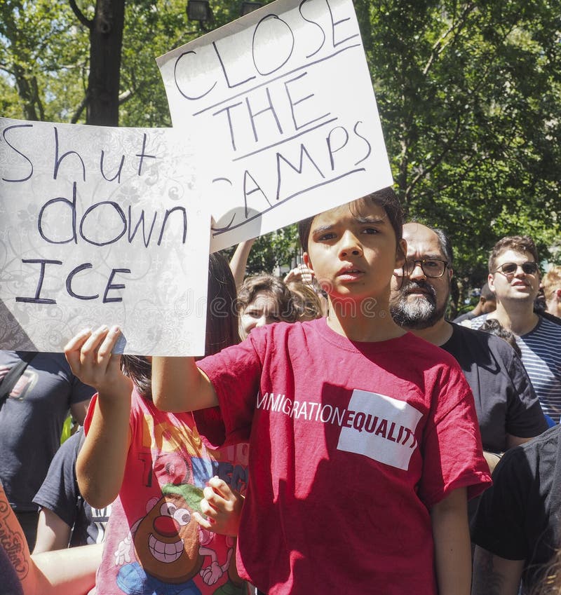 Close the Camps Protest stock image Close the Camps Protest stock image