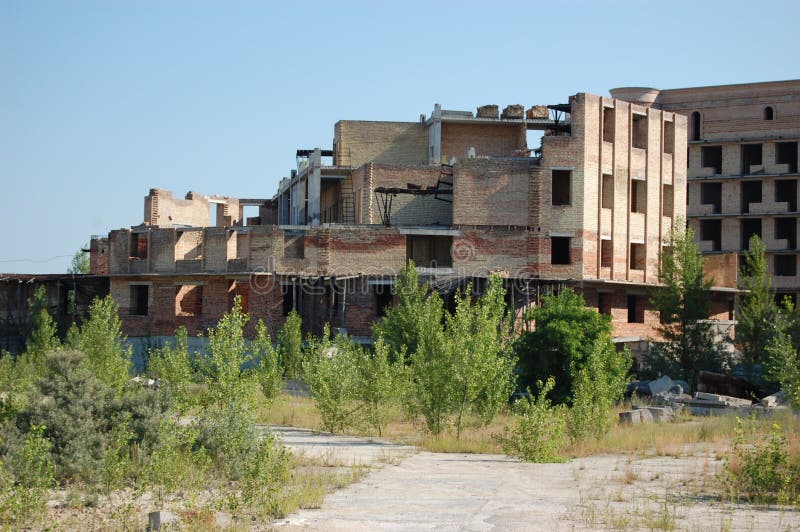 Lost city. Chernobyl area.