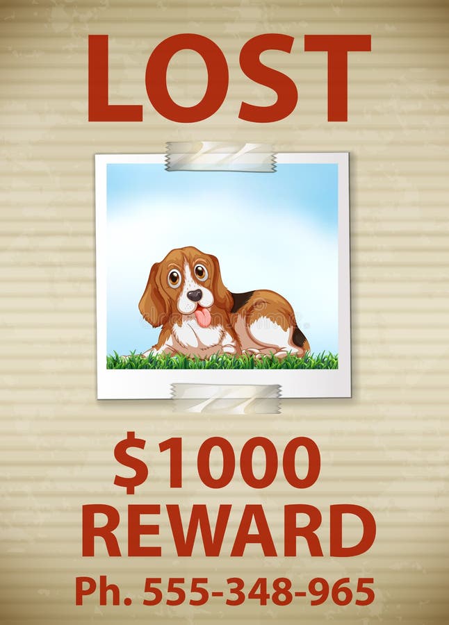 Lost Dog royalty free illustration Lost Dog royalty free illustration