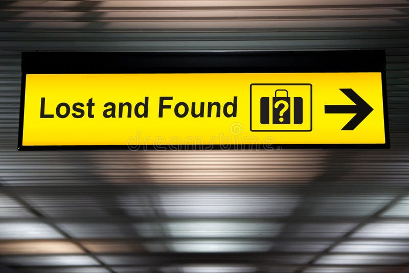 Image result for lost and found sign airport