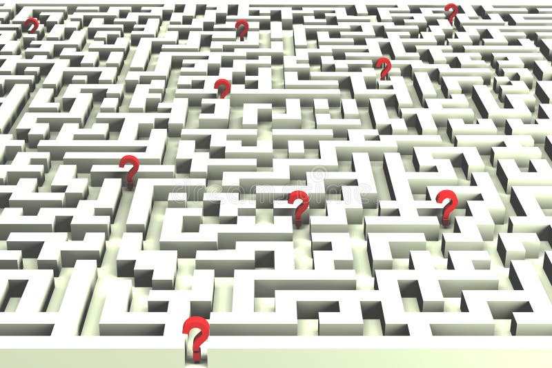 Lost in the labyrinth of decisions - 3D image