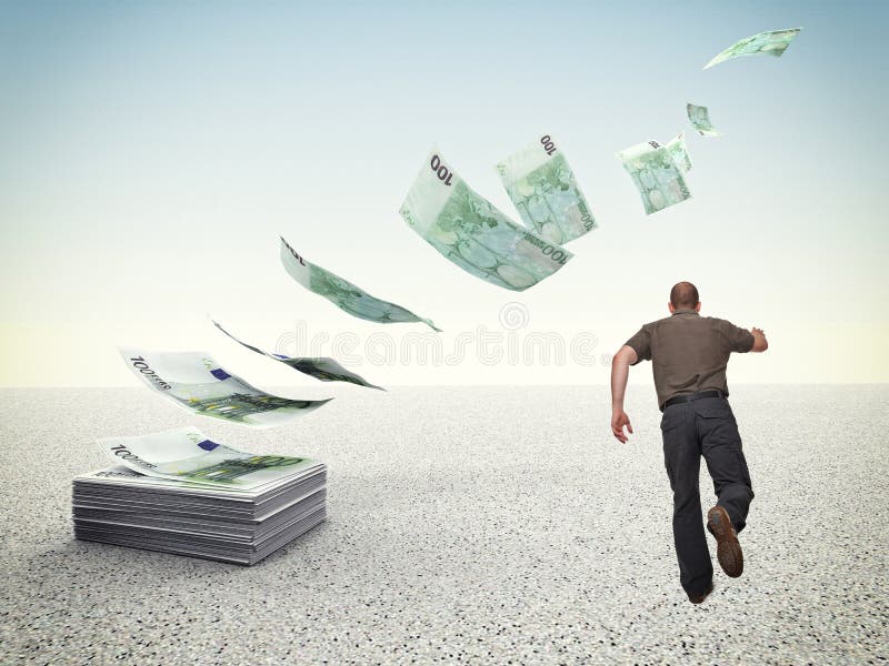 Lost money royalty free stock photos