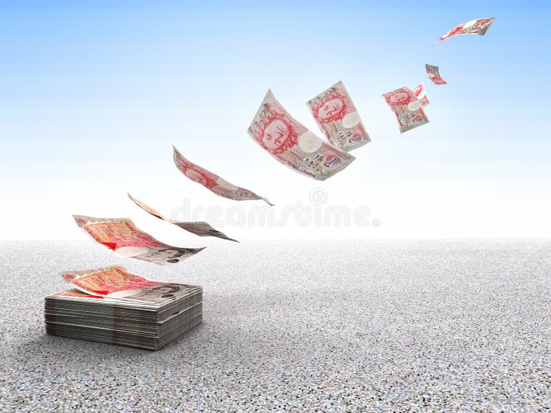 Lost money vector illustration