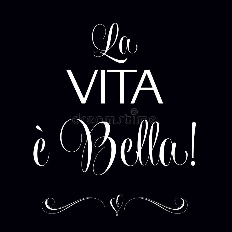 Losu Angeles vita e bella, Przytacza Typograficznego tło