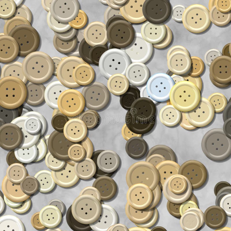 Lots of colorful buttons for clothes on wooden background