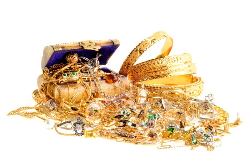 Lot of gold jewelry