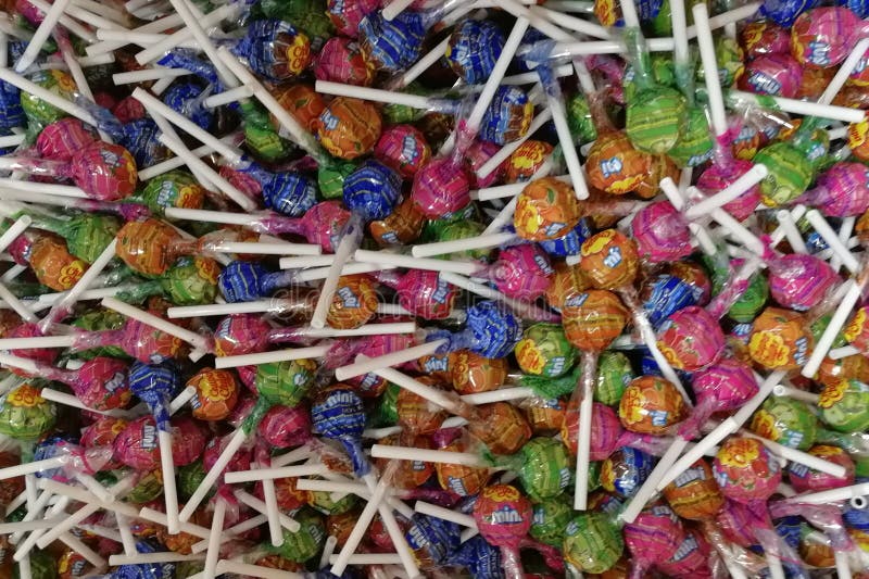 A Lot of Multi-colored Lollipops. Editorial Stock Image - Image of hard ...
