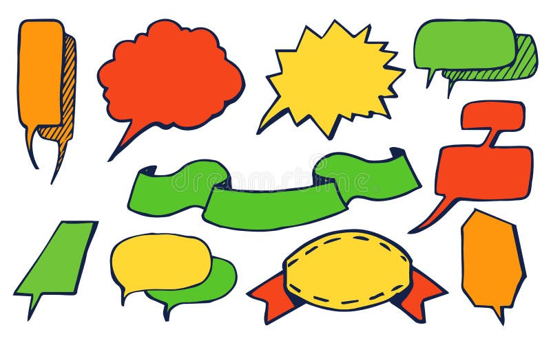 Lot of Multicolored Banners Vector Illustration vector illustration