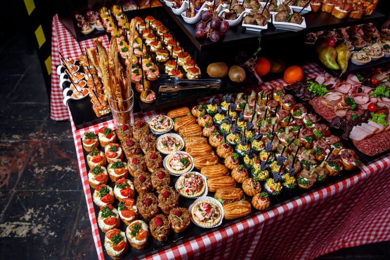 A Lot of Snacks on Event Catering Stock Photo Image of event, holiday