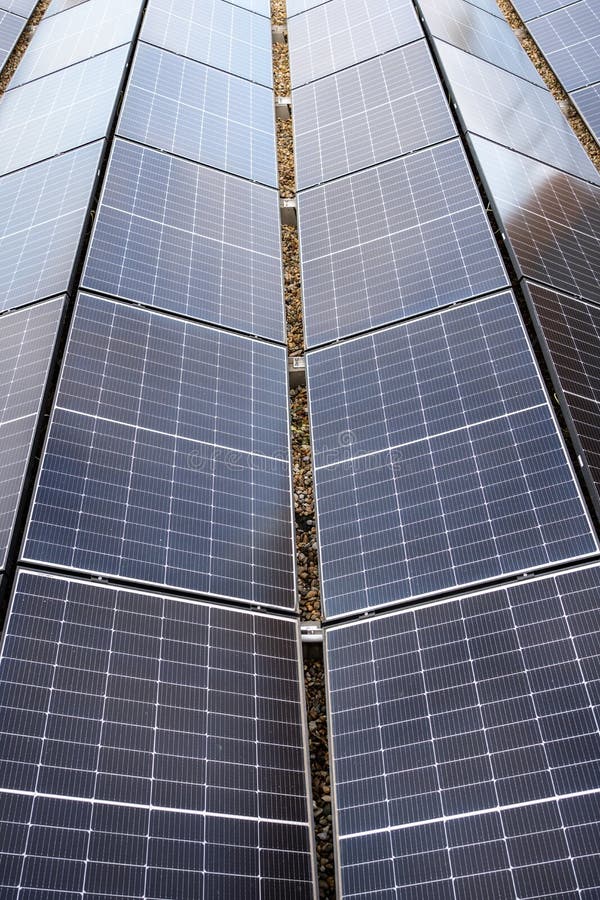 Lot of solar panels stock photo. Image of outdoor, battery 263951238