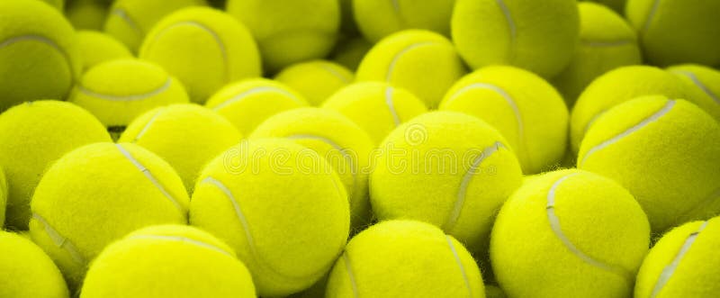 Lotes de bolas de tênis vibrantes