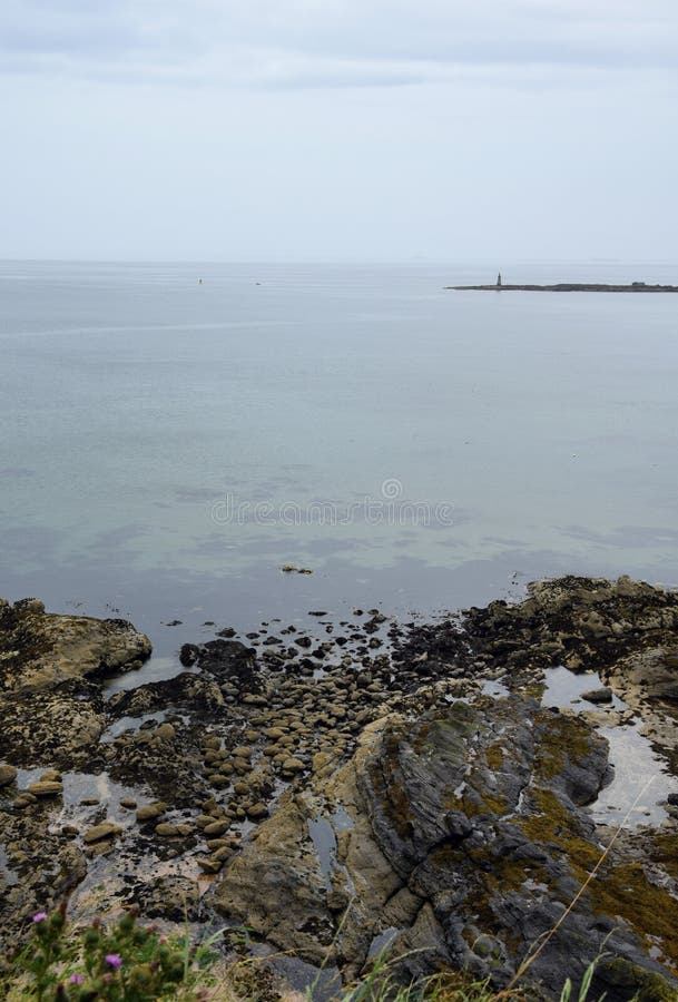 Lothian Coast with Lighthouse stock photos Lothian Coast with Lighthouse stock photos