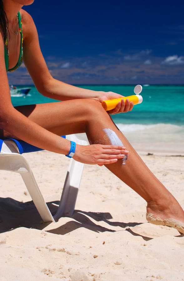 Lotion apply stock photo. Image of female, relaxation 8695112