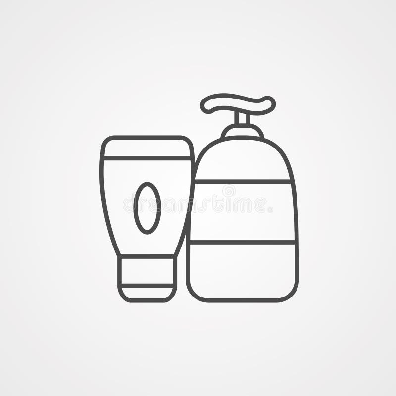 Lotionsvektorikonen-Zeichensymbol vektor abbildung Lotionsvektorikonen-Zeichensymbol vektor abbildung