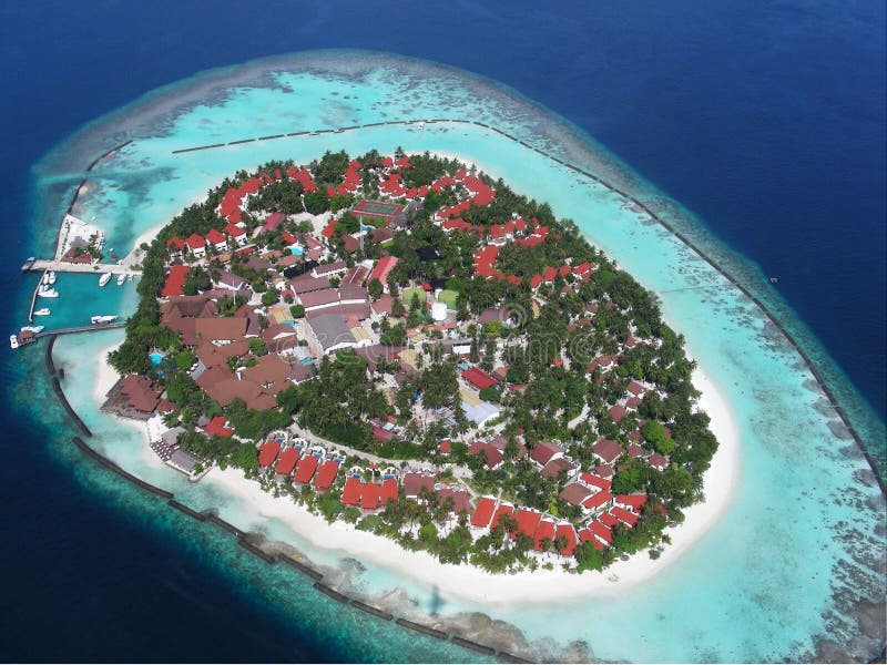 lotnicza wyspa Maldives obrazy stock lotnicza wyspa Maldives obrazy stock