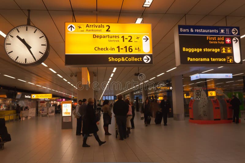 Lotniskowe holandie Schiphol