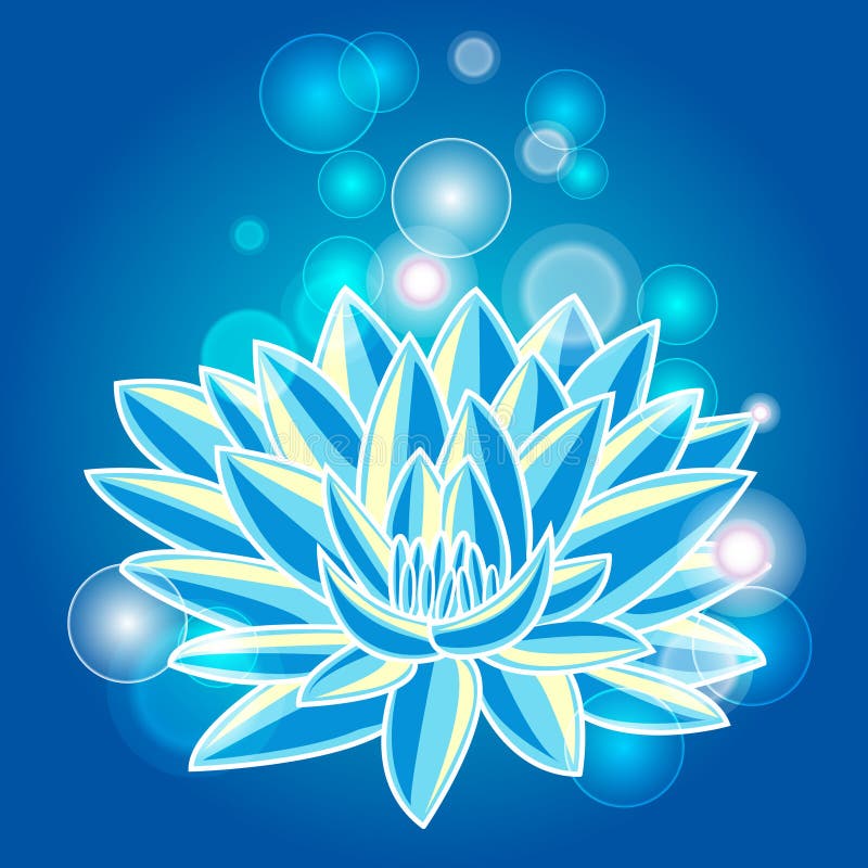 Loto azul libre illustration Loto azul libre illustration