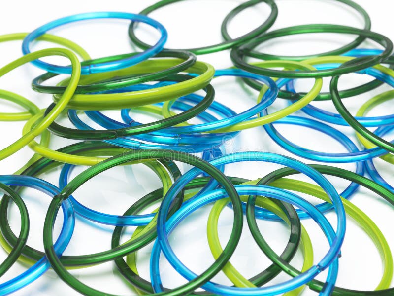 Lots of bangles stock image