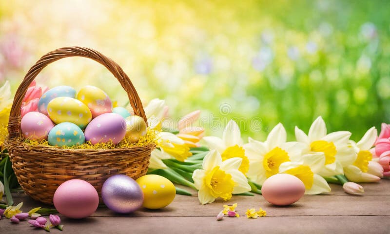 O mulțime de ouă frumoase de Paște. concentrare selectivă. stock photo