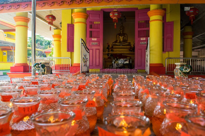 Lots Candles Prayer Chinese Temple Stock Photos Free & RoyaltyFree