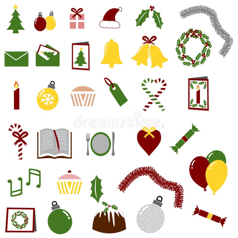 Lots of Christmas and Party Icons