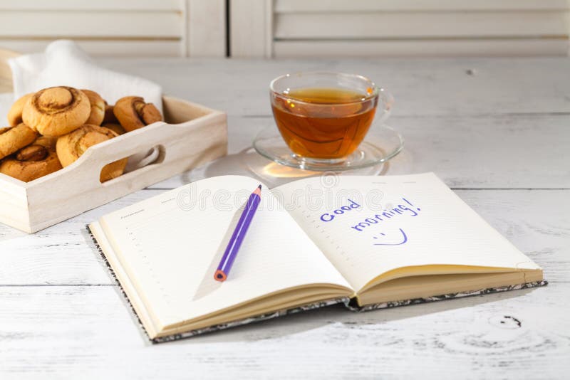 Lots of cookies on Food and Drink theme/Image of black tea cup wi