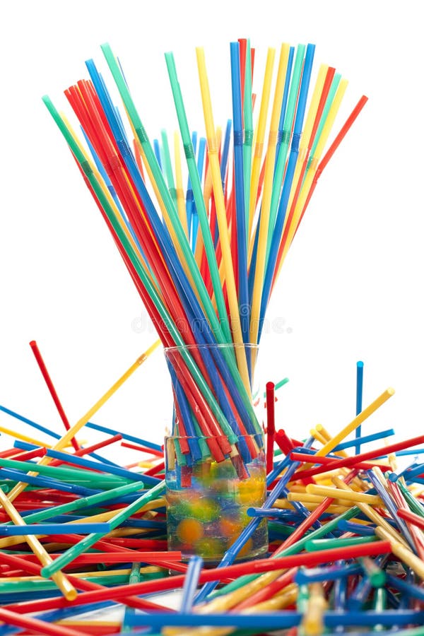 Lots of Drinking Straws Isolated on White Stock Image Image of shiny, group 24397737