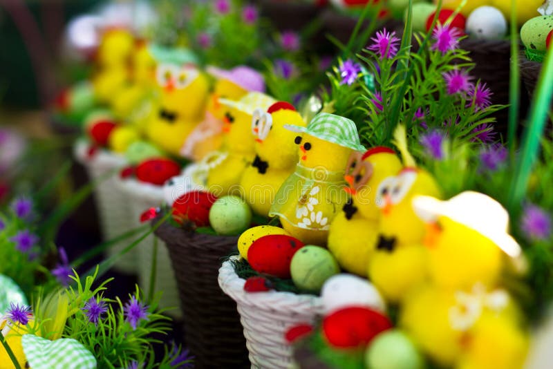 Lots of easter baskets stock photo. Image of young, cheerful 32602868