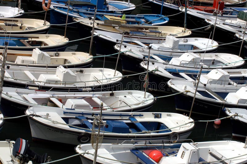 Lots of moored boats