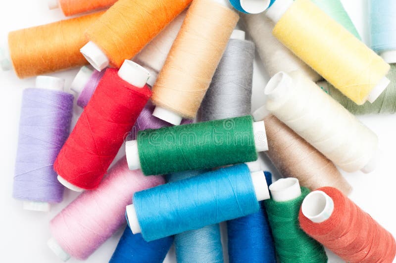 Sewing threads pile stock photo. Image of clothes, background 53731360