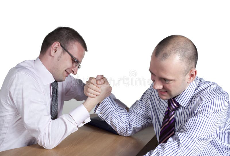 Lotta di braccio fotografie stock