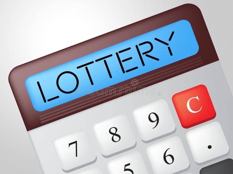 Lottery Calculator Shows Gamble Jackpot and Fortune Stock Illustration -  Illustration of sweepstakes, gambling: 46492736