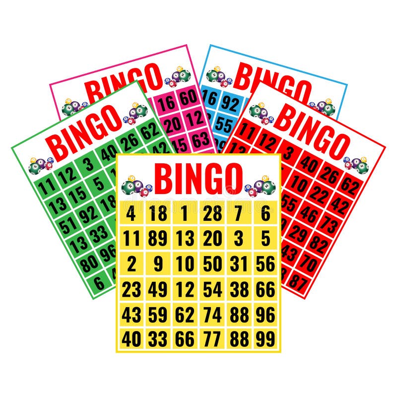 Bingo Cards stock illustration. Illustration of luck - 23141478