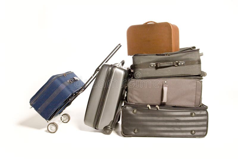 Lotti delle valigie di viaggio immagine stock Lotti delle valigie di viaggio immagine stock