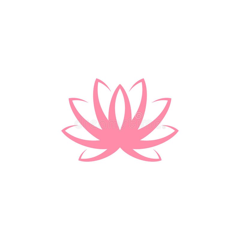 Lotus Flor rosada en el fondo blanco Agua lilly stock de ilustración Lotus Flor rosada en el fondo blanco Agua lilly stock de ilustración