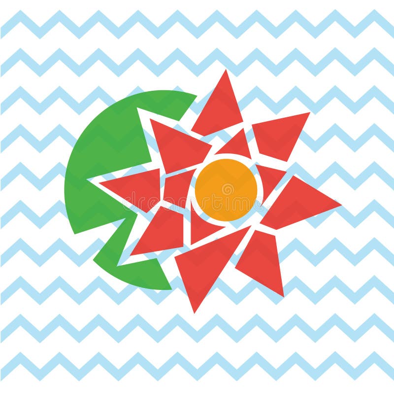 Lotus flower vector illustration