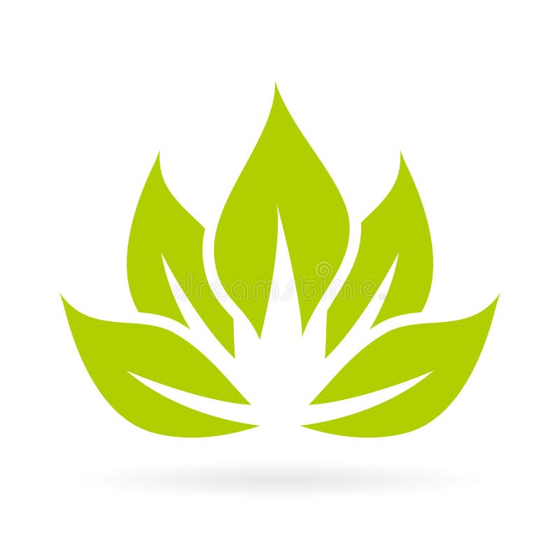 Lotus flower vector icon royalty free illustration