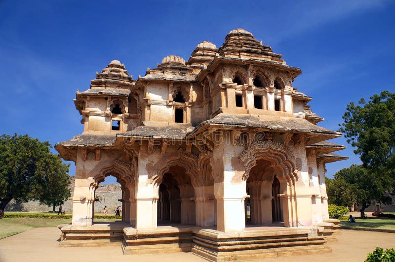 Lotus mahal stock image