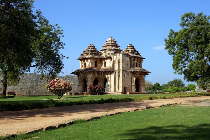 Lotus Mahal stock photography