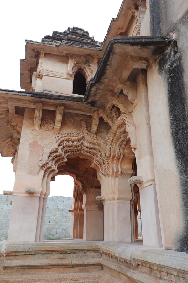 Lotus Mahal at Hampi, Karnataka Archaeological Site in India India
