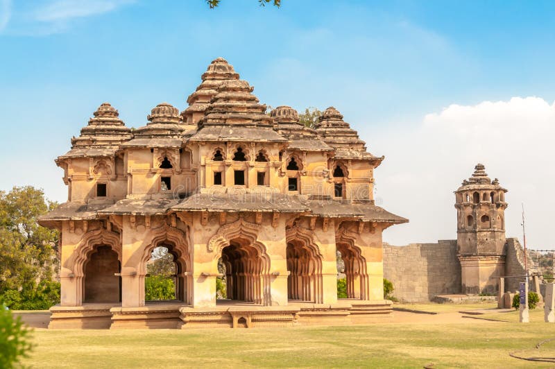 Lotus Mahal royalty free stock image