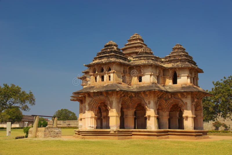 Lotus Mahal in Hampi, India stock images