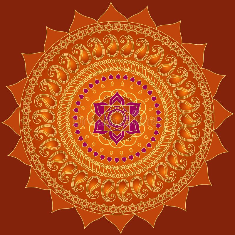 Lotus Mandala royalty-vrije illustratie Lotus Mandala royalty-vrije illustratie