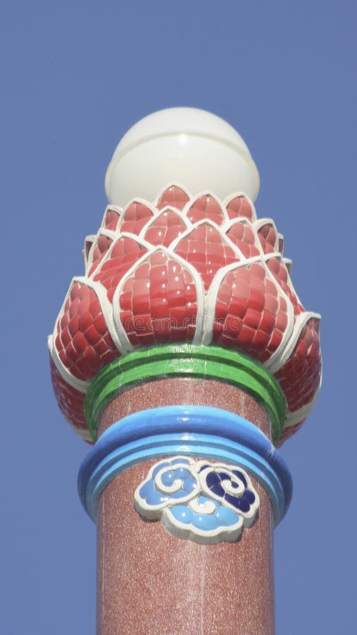 Lotus statue stock image. Image of historical, chinese 46012591