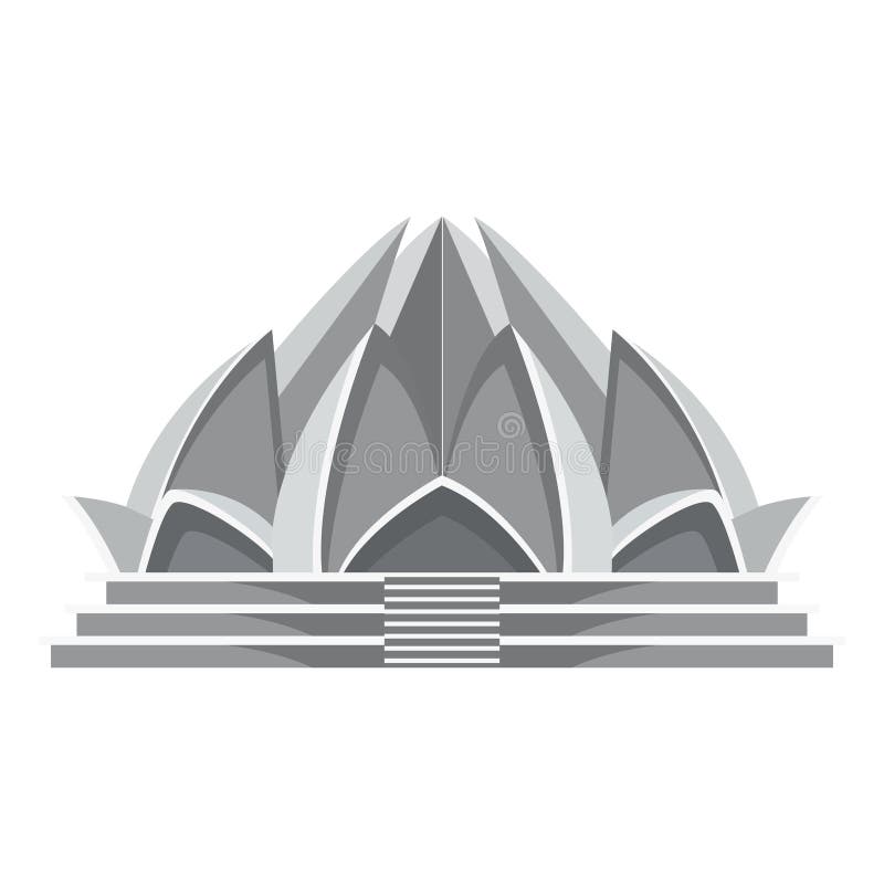 Lotus temple architecture. Indian, beautiful.