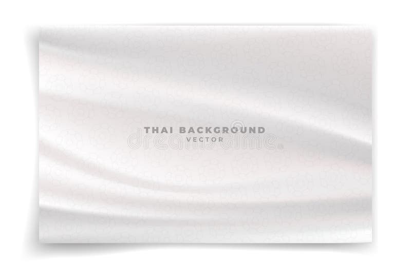 Lotus thaï sur fond blanc ou papier peint. culture thaïlandaise.