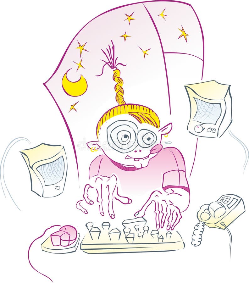 Louco ilustração royalty free Louco ilustração royalty free