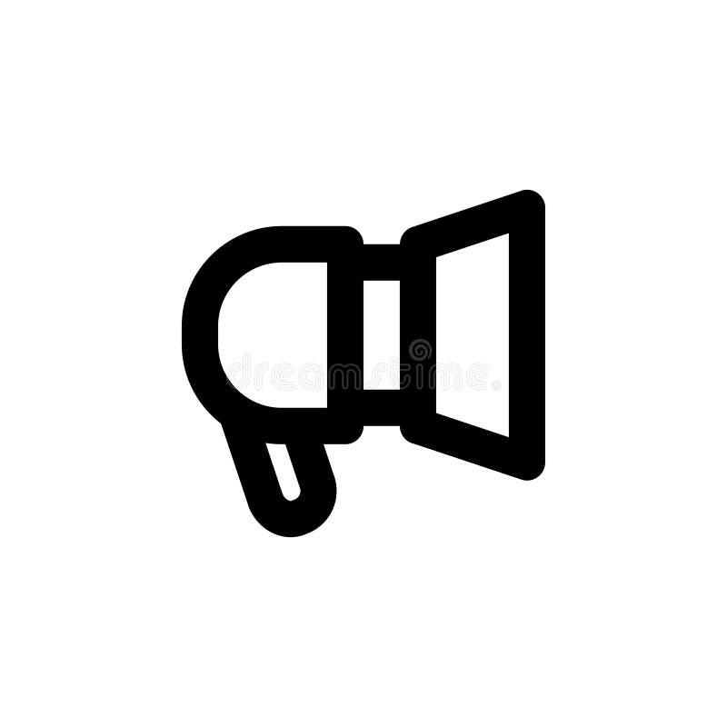 Loud Speaker, Line  or Mobile Interface Vector Icon Stock Vector