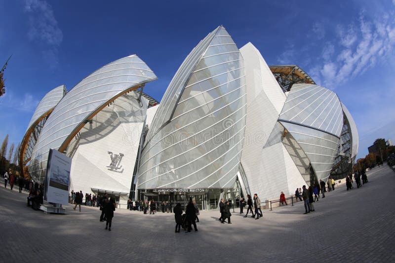 Letters VL on the Building of Louis Vuitton in Paris Editorial Stock Photo  - Image of museum, colorful: 127106463